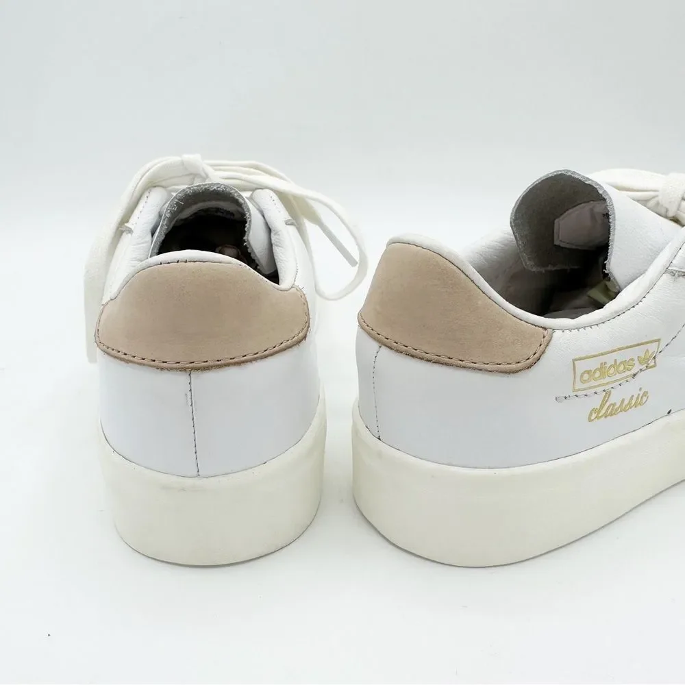 Adidas Women's Everyn White‎ Leather Perforated Platform Sneakers White 6M